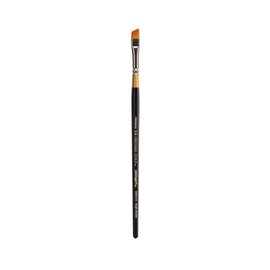 KINGART Premium Original Gold 9400-1/4 Angular Shader Series Artist Brush, Golden Taklon Synthetic Hair, Short Handle, for Acrylic, Watercolor, Oil and Gouache Painting, Size 1/4"