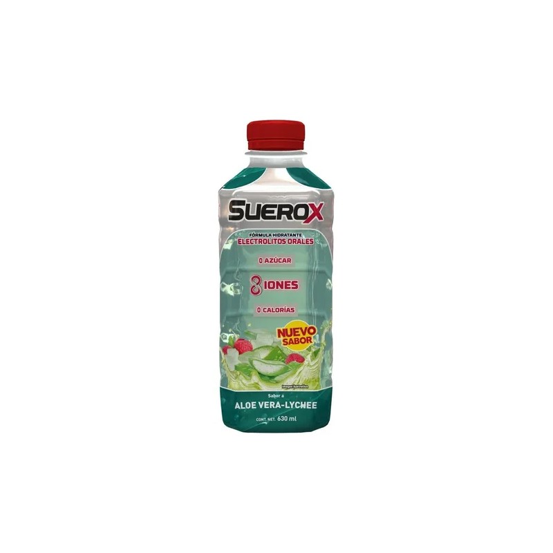 Suerox Bebida Hidratante Aloe Vera-Lychee 630ml Pack x12