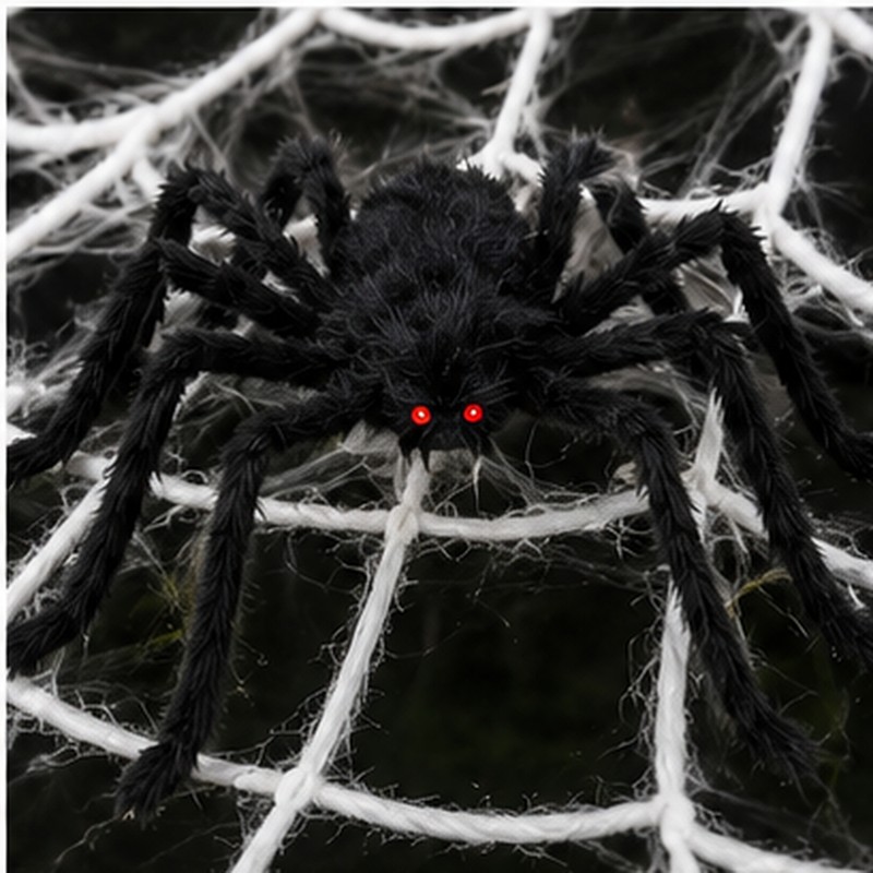 Giant Spider Web Decoration for Halloween – 16 ft Triangle