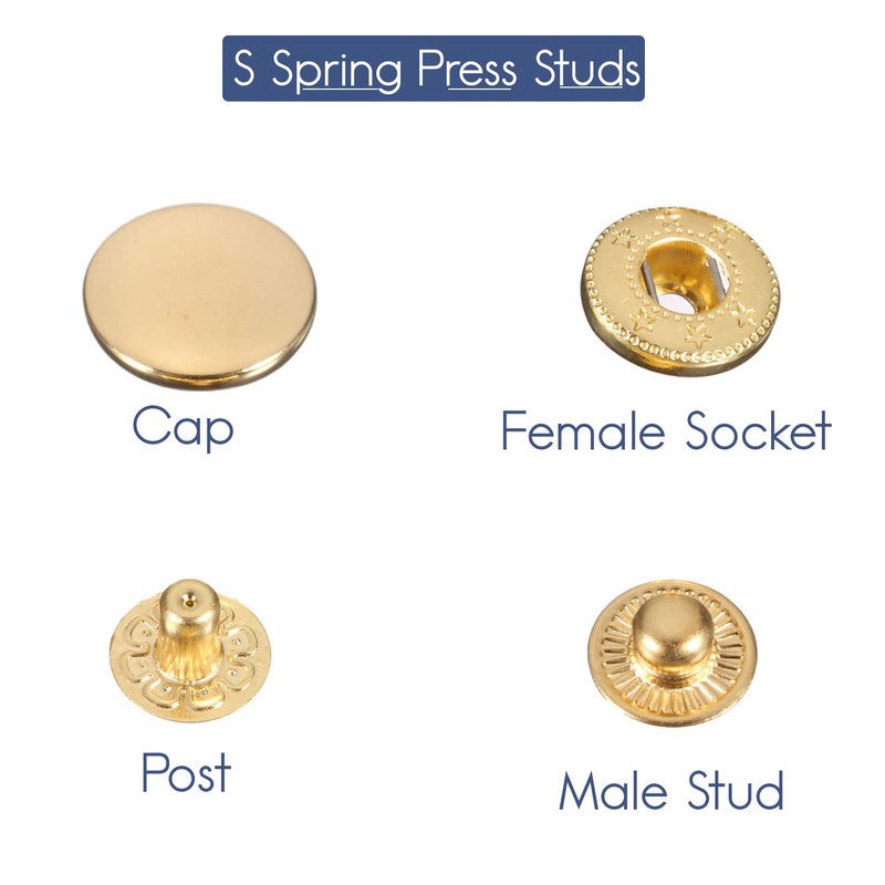 Trimming Shop S Spring Press Studs 4 Part Metal Snaps