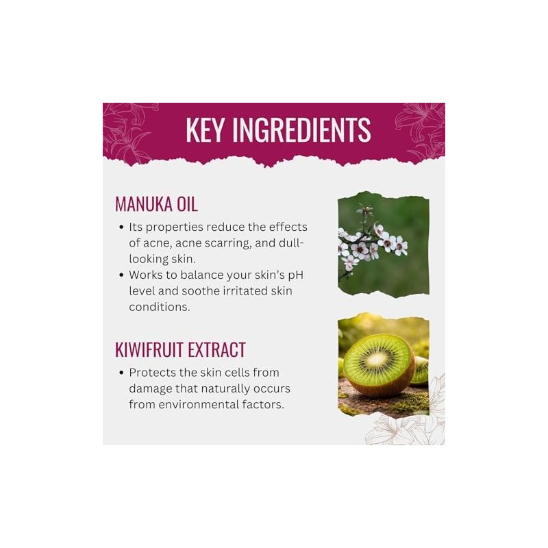 Manuka Lane Limpiador Espumoso Con Aloe Vera, Extracto De Hoja