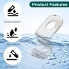 100 PCS 1/4 Outdoor Cable Clips with One-Hole, Stainless Steel