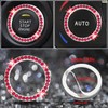NBTEPEM 27 PCs Red Bling Car Accessories Set for Women,