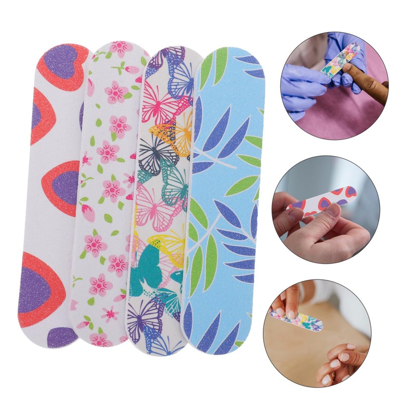 KOMBIUDA 40Pcs Nail Buffers Double Sided Sponge Nail Files with