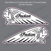 isellstickers BM-12084 Reflective Indian Motorcycle Bonnet Safety Bike Helmet Decal