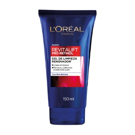 LOreal Paris Revitalift Pro Retinol gel de limpieza 150ml, para prevenir arrugar mientras unifica y renueva tu piel.                                  