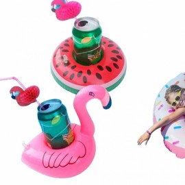 Flamingo Mini Cup Holder Float 02-Cup Float-Watermelon 6ea