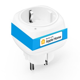 Meross WLAN Steckdose Funktioniert mit Apple HomeKit, Mini Smart Steckdose mit Zeitschaltuhr, Smart Plug mit Sprach- und Fernsteuerung, kein Hub Erforderlich, 10A