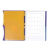 Mintra Office Durable PREMIUM Spiral Notebook, ((Purple, 2 Subject (6in