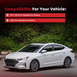 cciyu Exterior Door Handle - Front Driver Left Chrome (1pc) Compatible with 2017-2020 for Hyundai for Elantra Replaces OE 82651-F2210 | Durable & Easy Installation