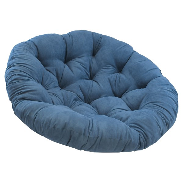 Blazing Needles Solid Microsuede Papasan Chair Cushion, 52" x 6"
