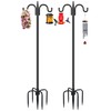 Gtongoko Double Shepherds Hook for Outdoor, 2 Pack 108 Inch