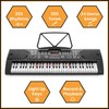 Hamzer 61 Key Keyboard Piano with Lighted Keys, Built-In Speakers,