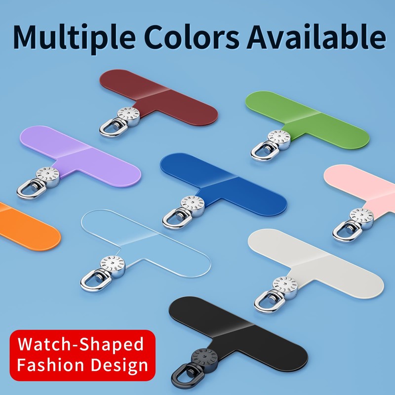 saxsion Cell Phone Lanyard Tab，Reliable TPU Material Phone Tether Tabs，Universal