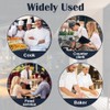 DiULi Chef Jacket, Unisex Chef's Short Sleeve Jacket Professional Lightweight