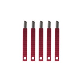 Majek (5pcs - Red) Golf Groove Sharpener - Golf Club Groove Sharpener for Wedges & Irons. Generate Optimal Backspin. This Cleaning and re-Grooving Tool is a for Any Golfer in Your Life
