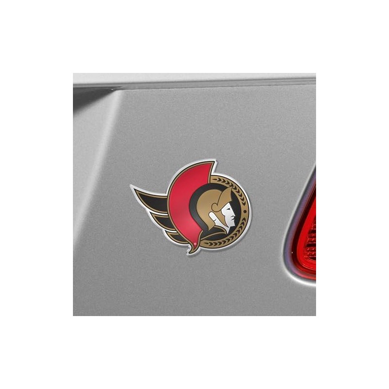 Fanmats 60496: Ottawa Senators Heavy Duty Aluminum Embossed Color Emblem