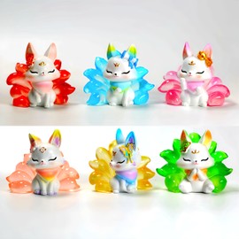 Zaleny Nine-Tailed Demon Fox Blind Box Popular Mystery Boxes Collectible Action Figure Toys Random Style Goodie Treat Boxes Party Favors Gifts