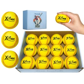 Foam Baseballs 12 Pack - Soft & Safe Training Balls for Youth & Adults, Regulation Size Indoor/Outdoor Practice for Throwing, Catching, Batting - Ideal Baseball Training Equipment for Kids, Teens