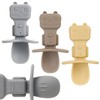 Baby Spoons, 3PCS Silicone Baby Spoons Self Feeding 6+ Months