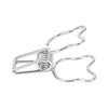 100pcs Binder Clip Hollow Cartoon Bear Long Tail Metal Paper