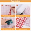 YINGLUBEN 4PCS Fusible Interfacing Fabric, Lightweight Interfacing for Sewing Iron
