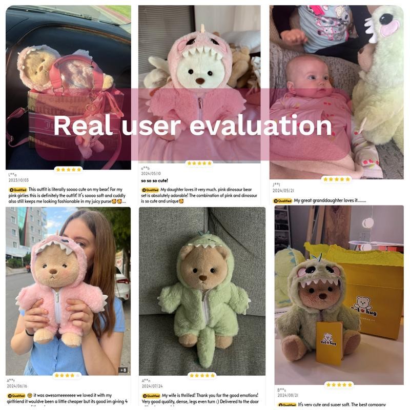 Cuddly Teddy Bear Collection – Different Styles with Changeable Outfits!