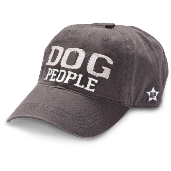 Pavilion Gift Company WE People Dog People Baseball Cap Adjustable Strap Unisex One Size Fits All Preshrunk Dark Gray