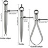 3 Piece Spring Caliper/Divider Set, 8 inches Inside Spring Outside