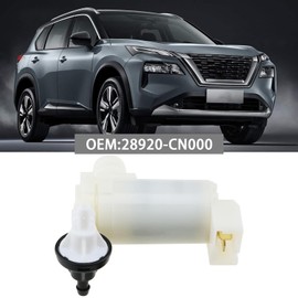LT Easiyl Car Windshield Washer Pump with Rubber Ring 28920-CN000 Front Rear Windscreen Washer Pump Replacement Compatible with Nissan X-Trail
