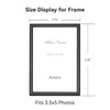 Autjvy 3.5x5 Picture Frame Matte Black Modern Simple Thin Aluminum