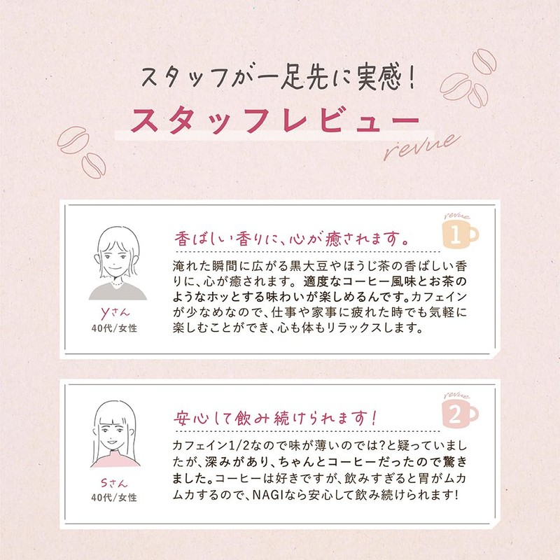 【特許製造でカフェインハーフ】LINKA meal NAGI 発酵コーヒー サフラン GABA インナーケア