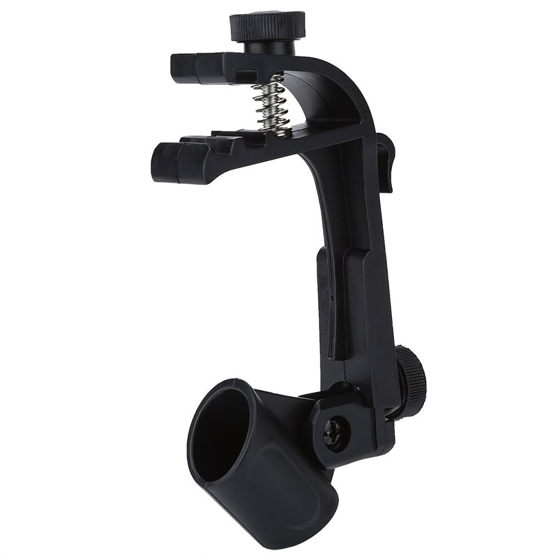 Drum Microphone Clips, 2 Pieces, Adjustable Plastic, Shockproof Drum Rim