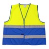 4business Pack of 4 Hi-Vis Vests Yellow Blue EN ISO