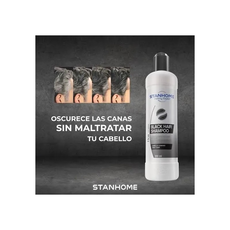 Shampoo + Loción Desvanece Canas Barba Cabello Henna Y Nogal