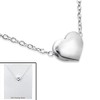 Love Heart Necklace 925 Sterling Silver Tiny and Discreet