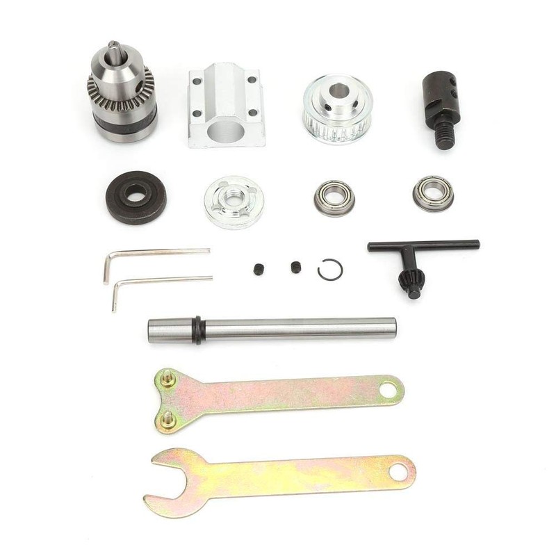 Unpowered Spindle Assembly, B12 Drill Chuck M10 Shaft Sleeve for