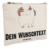 Mr. & Mrs. Panda Personalisierte Schminktasche Einhorn Stolzieren Größe M