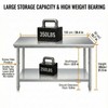 Heavy Duty Workbenches Stainless Steel Prep Table, 40 x 20
