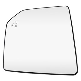 MOTOALL Left Driver Side Mirror Glass Rear View Mirror Glass w/Heated Blind Spot Sensor Fit for Ford F150 2015-2021 Replaces# FL3Z17K707AH, FL3Z17K707P