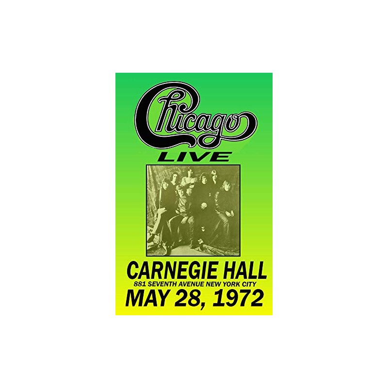 CHICAGO REPLICA 1972 CONCERT POSTER