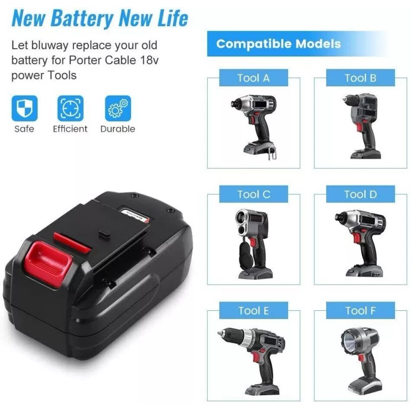 For Porter Cable 18v 18 volt PC18B NiCad slide style
