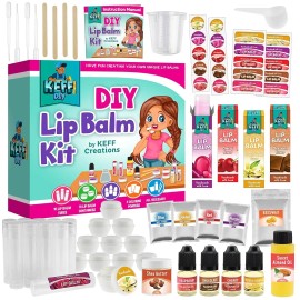 Keff Creations Lip Balm Kit – Make Your Own Lip Gloss for Kids, Girls & Teenagers