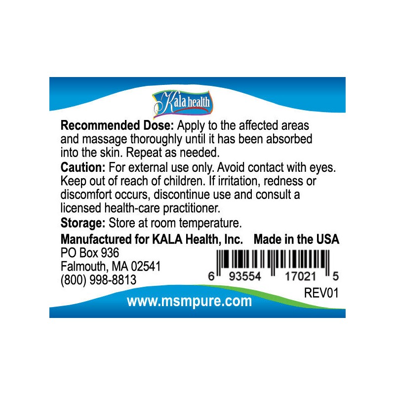 MSMPure MSM Maximum Strength Muscle and Joint Comfort Cream, 2