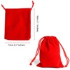 ZAAWUUT 5 Pieces Medium Velvet Drawstring Bags,Cloth Jewelry Pouches,Velvet Gift