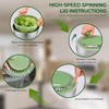 SUSTEAS Stainless Steel Salad Spinner Large, Vegetables Wash Bowl, Fruits