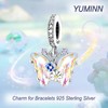 YUMINN Love Mum Charms 925 Sterling Silver for Bracelets and