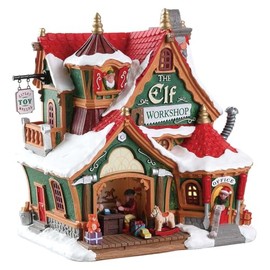 Lemax 75291 Santa's Wonderland Lighted Buildings: The Elf Workshop