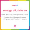 Method Stainless Steel Cleaner + Polish, Apple Orchard, Cleans Fingerprints