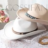 Gossifan Western Cowboy & Cowgirl Hat Felt Wide Brim Women
